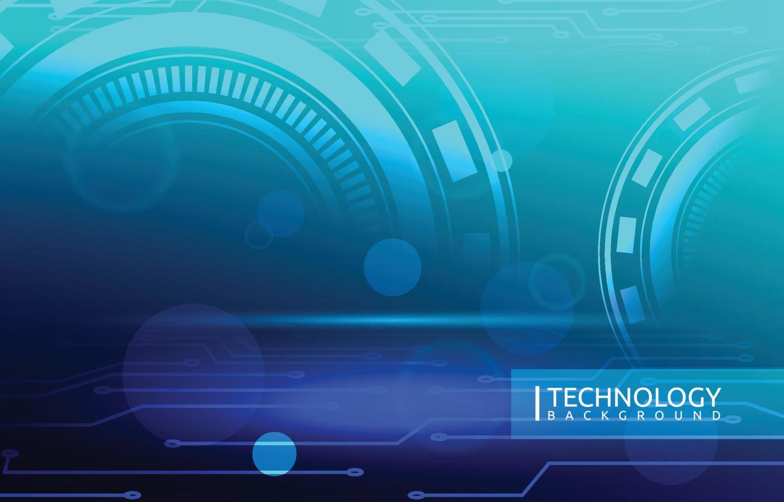 Futuristic Digital Circle Abstract Digital Technology Background vector