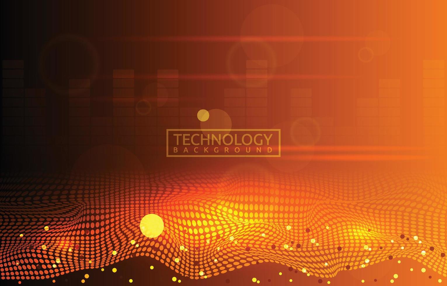 Wave Digital Internet Network Abstract Technology Background vector