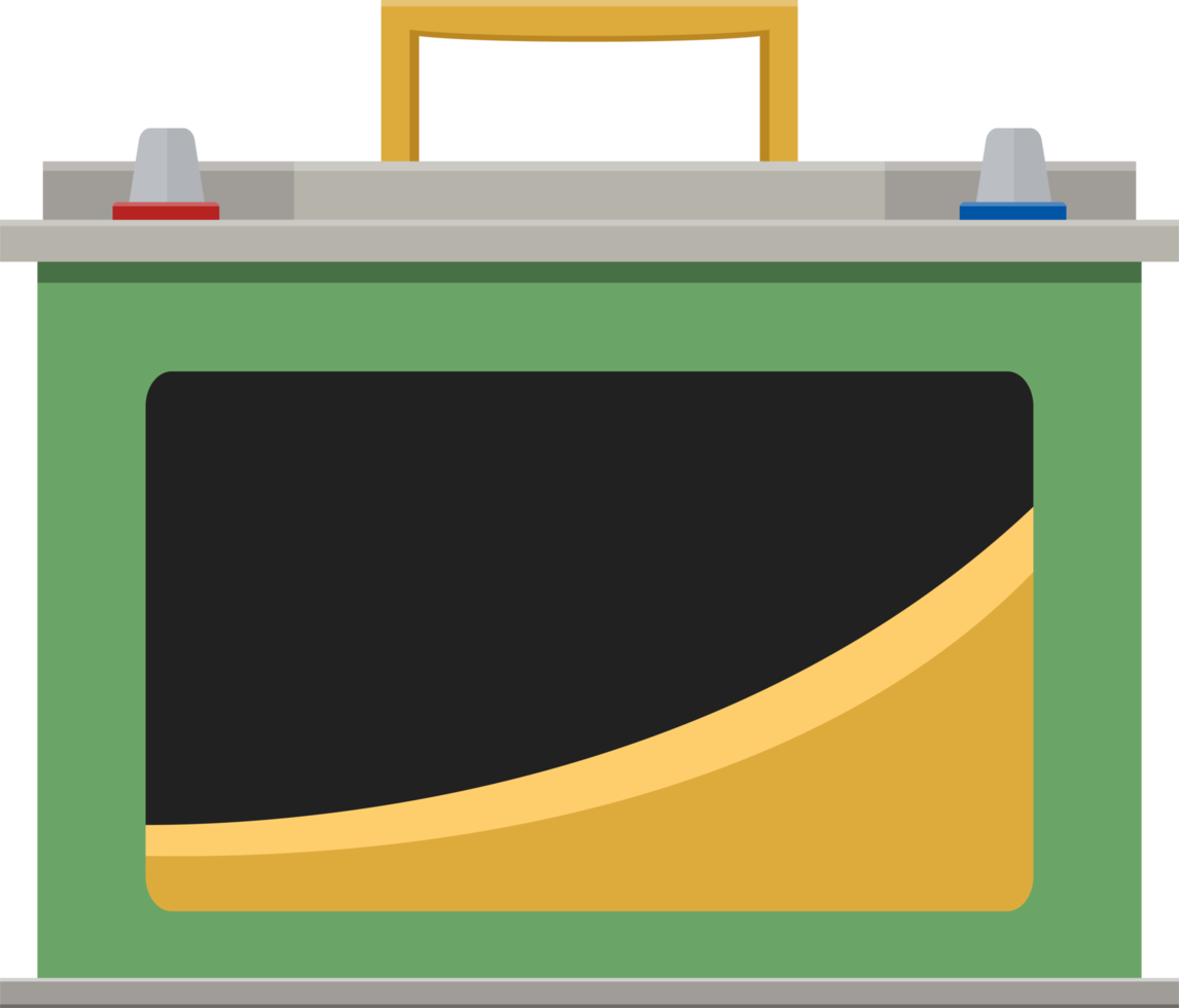 Car battery clipart design illustration png