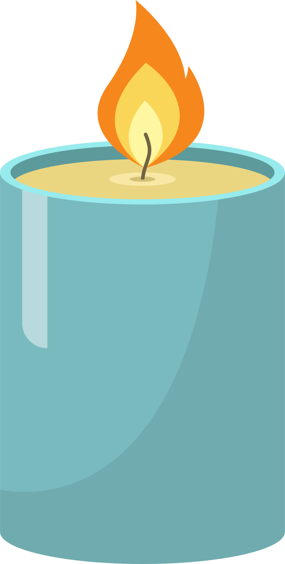 Free Colored candle clipart design illustration 9304136 PNG with  Transparent Background