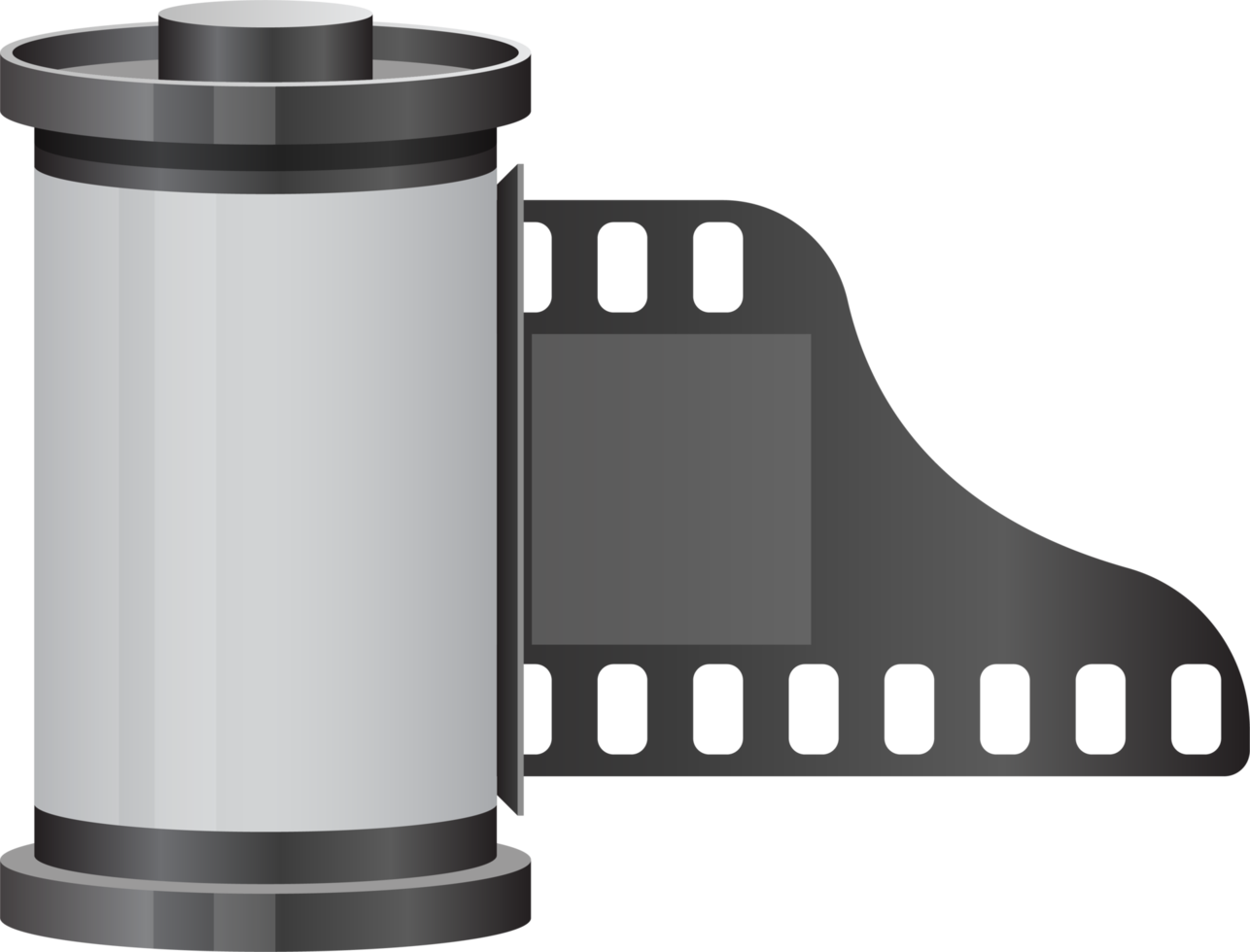 ilustração de design de clipart de rolo de filme de câmera png