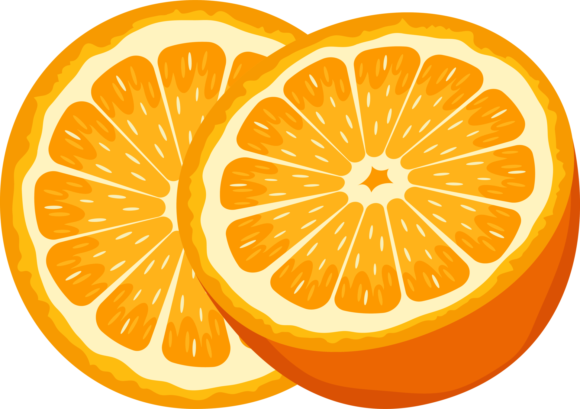 Delicious orange fruit clipart design illustration 9304167 PNG