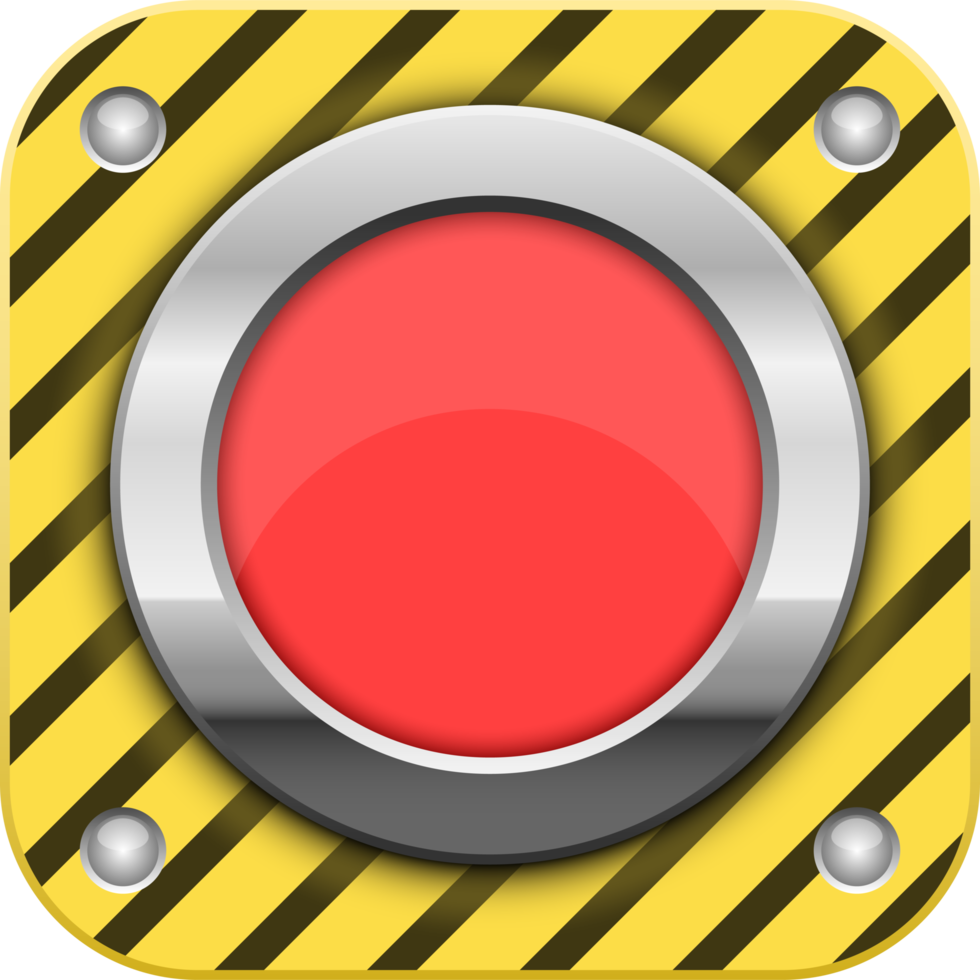 Panic button clipart design illustration png