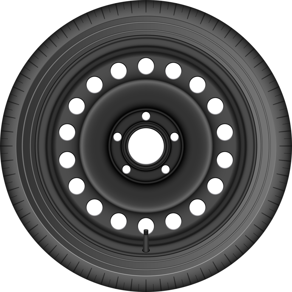 Car tyre clipart design illustration png