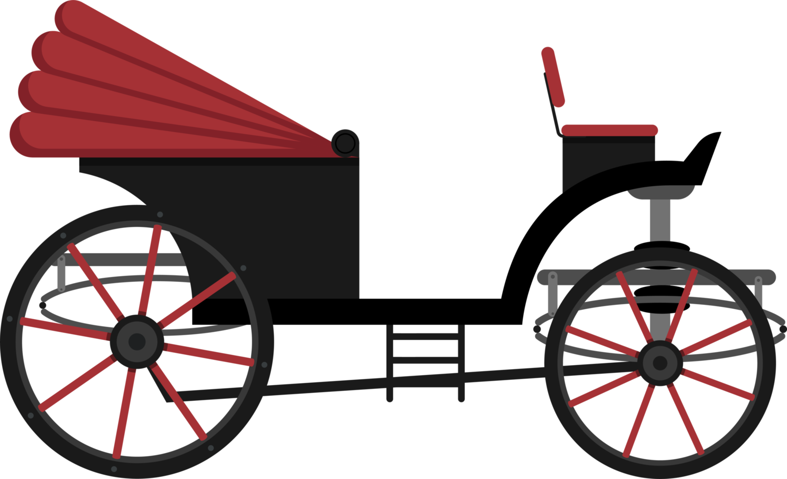 Retro carriage clipart design illustration png