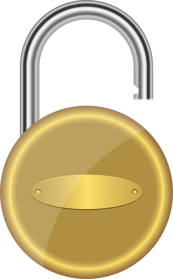 Padlock clipart design illustration png