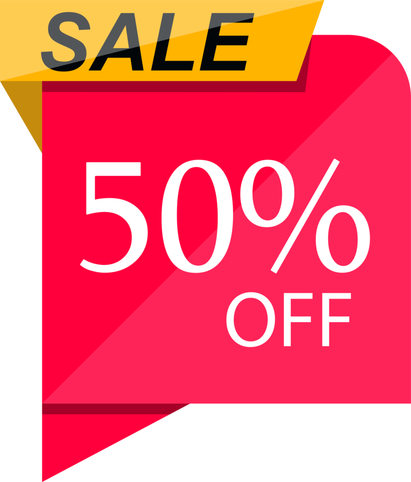 Special sale discount sticker clipart design illustration png