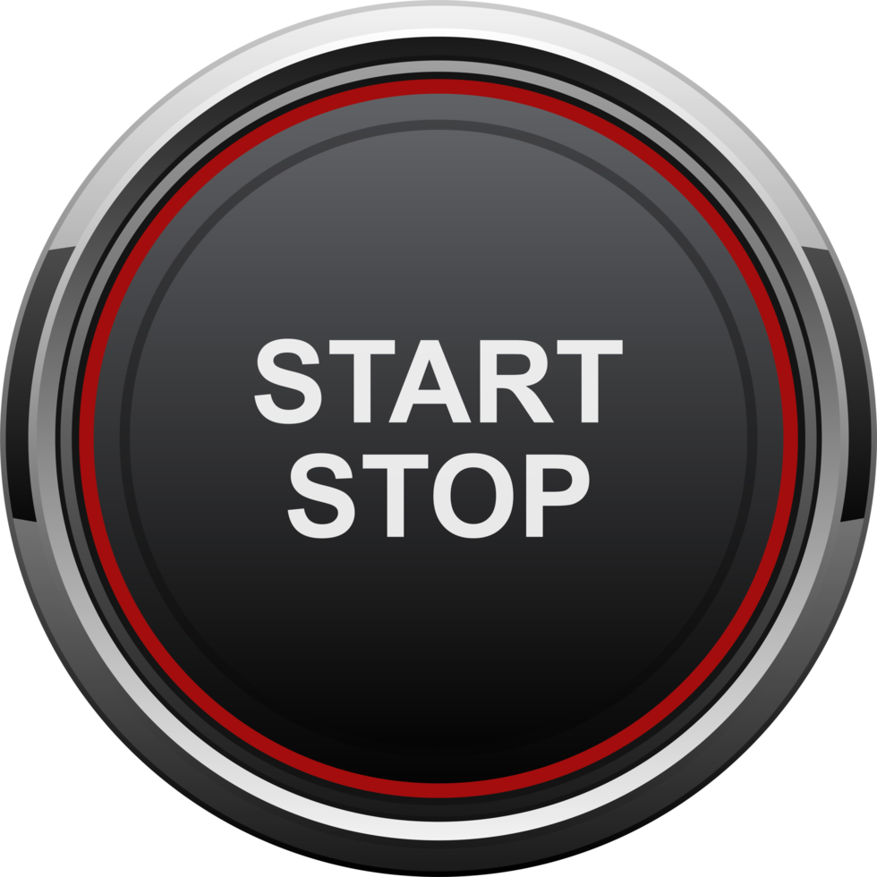 Start and stop engine button clipart design illustration png