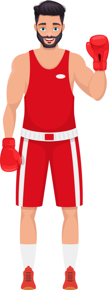 Boxing man clipart design illustration png