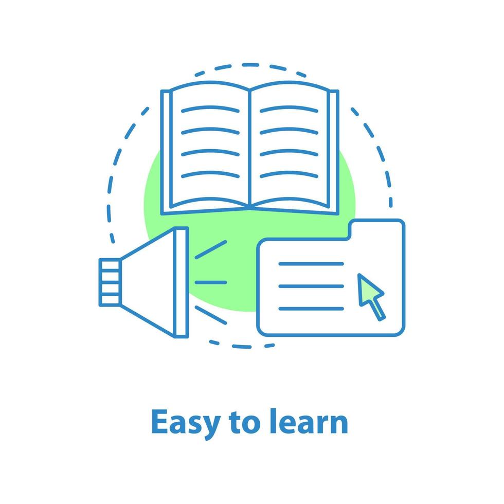 Information sources concept icon. Easy to learn idea thin line illustration. Gaining knowledge. Vector isolated outline drawing