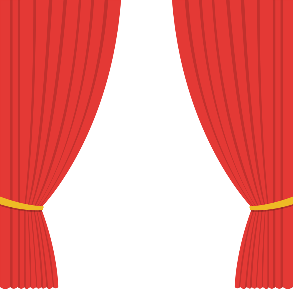Theater curtain clipart design illustration png