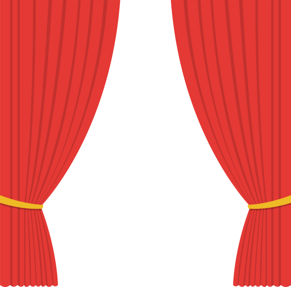 illustrazione di progettazione di clipart della tenda del teatro png