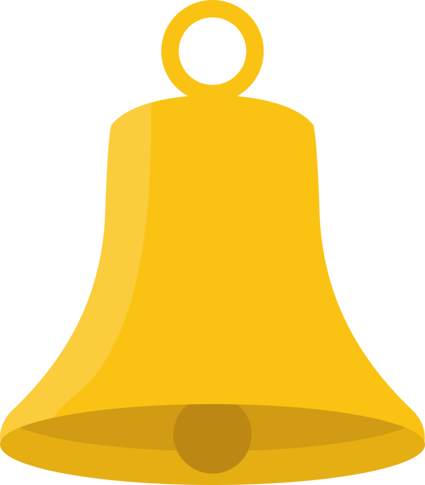 illustrazione di progettazione clipart campana d'oro png