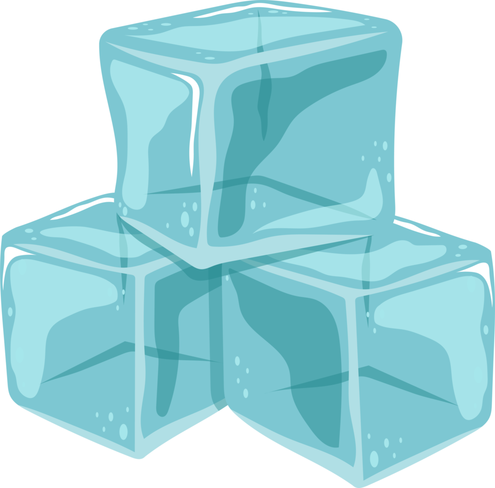 Ice cube clipart design illustration png