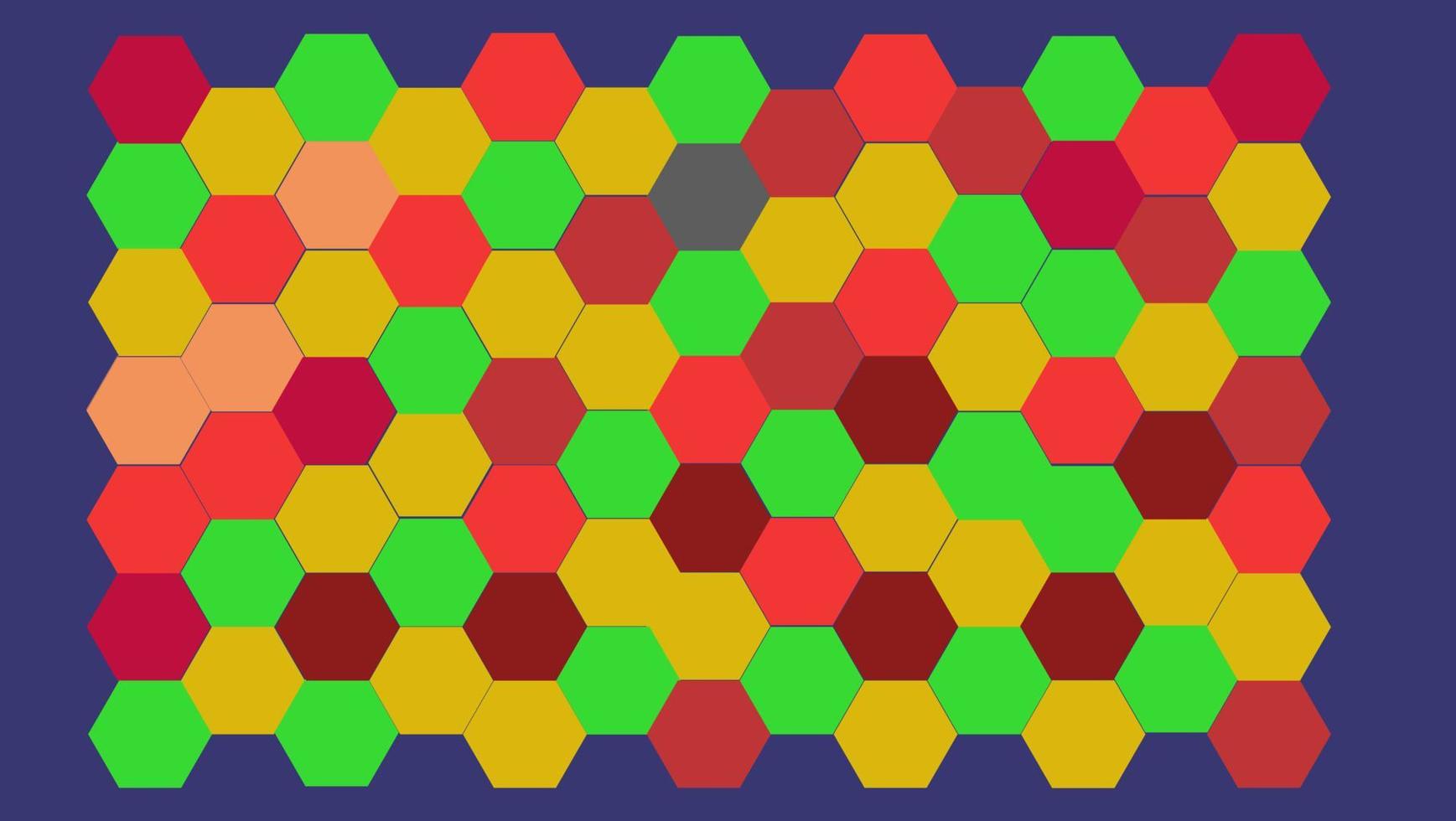 polígono de fondo colorido hexágono moderno.perfecto para la sala de fondo. vector