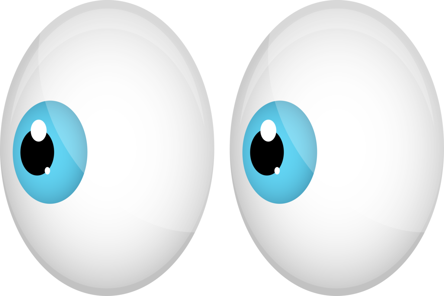 Cartoon eyes clipart design illustration png