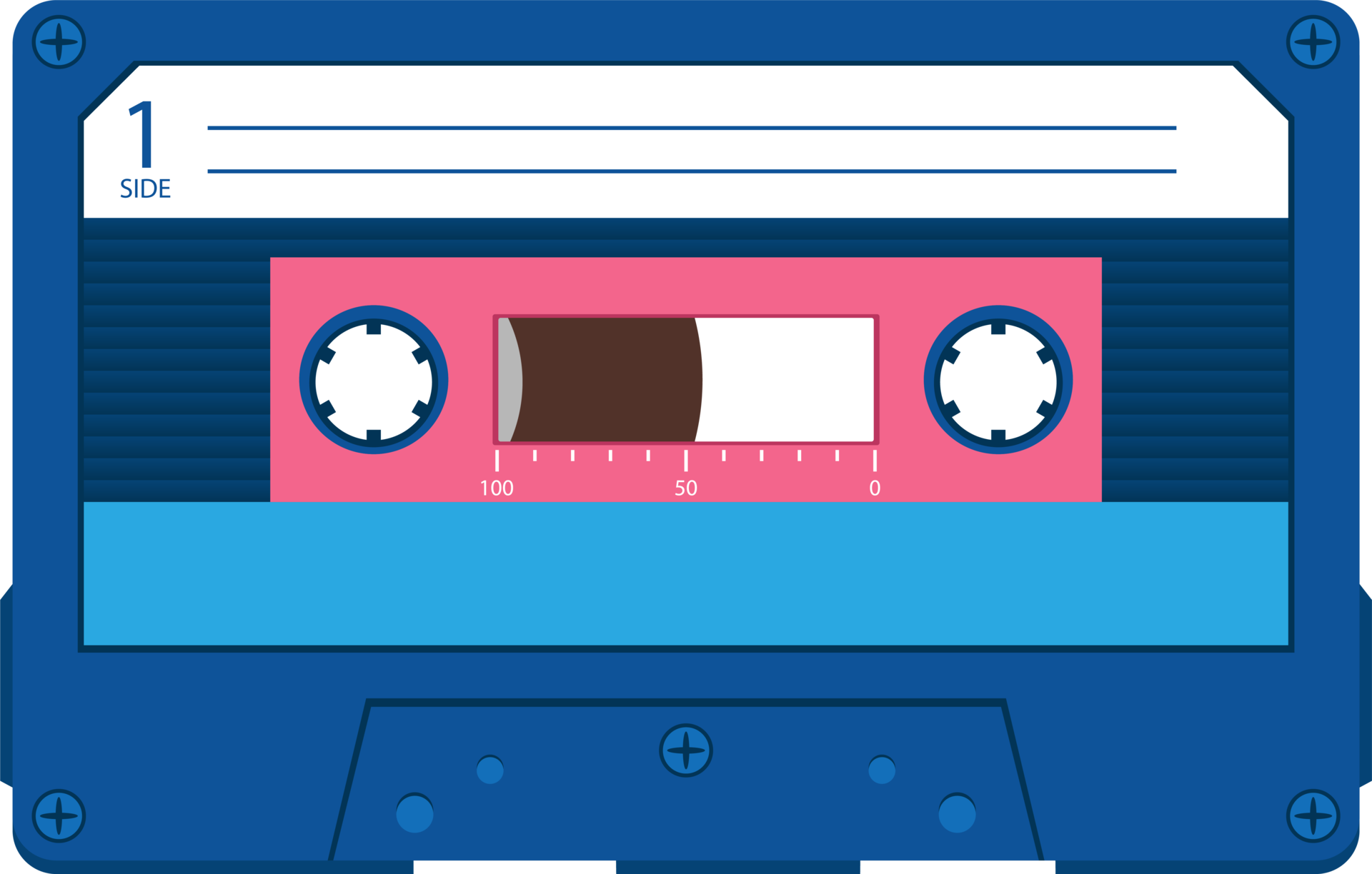 Audio cassette tape clipart design illustration 9305088 PNG