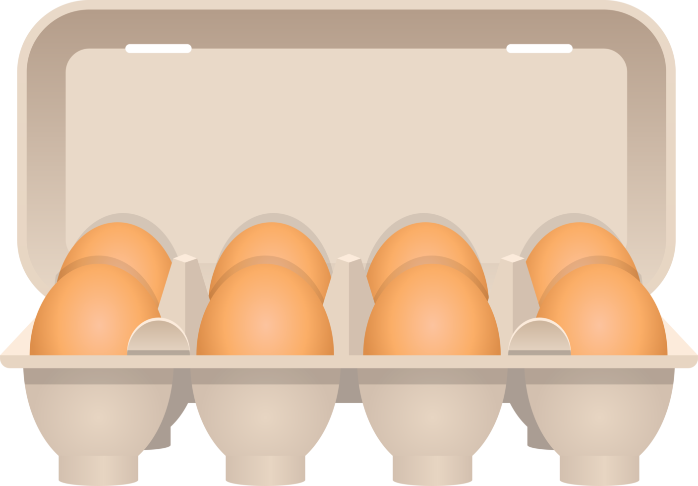 huevo de pollo en ilustración de diseño de imágenes prediseñadas de cartón png