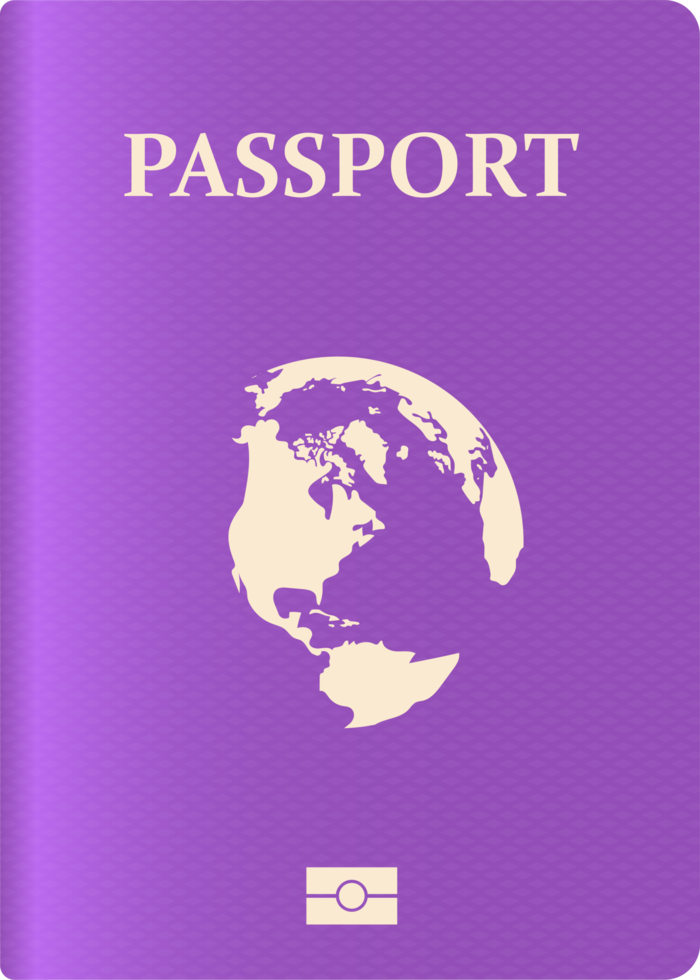 illustration de conception clipart passeport réaliste png