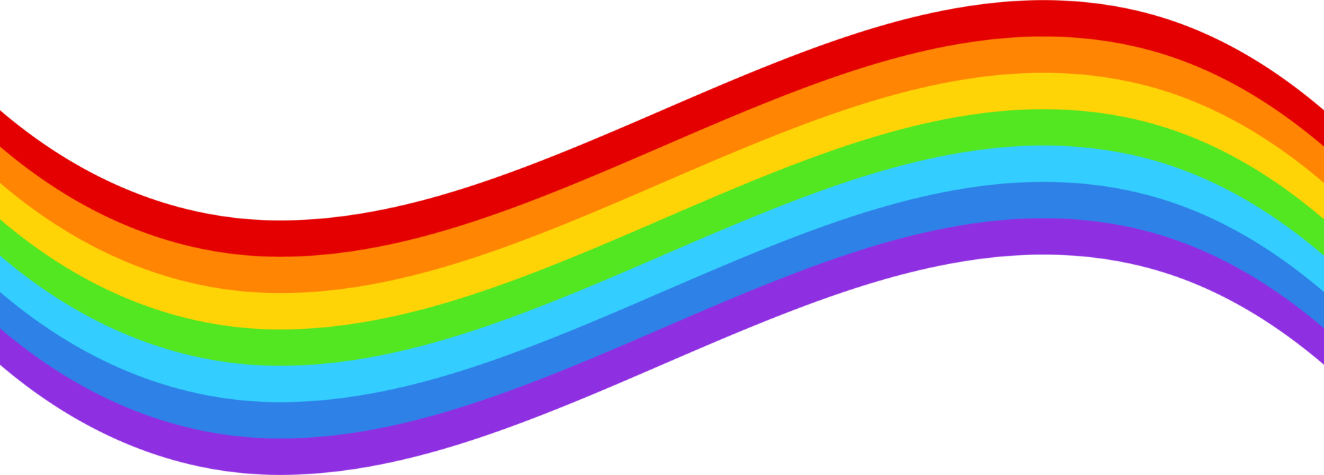 ilustración de diseño de imágenes prediseñadas de arco iris png