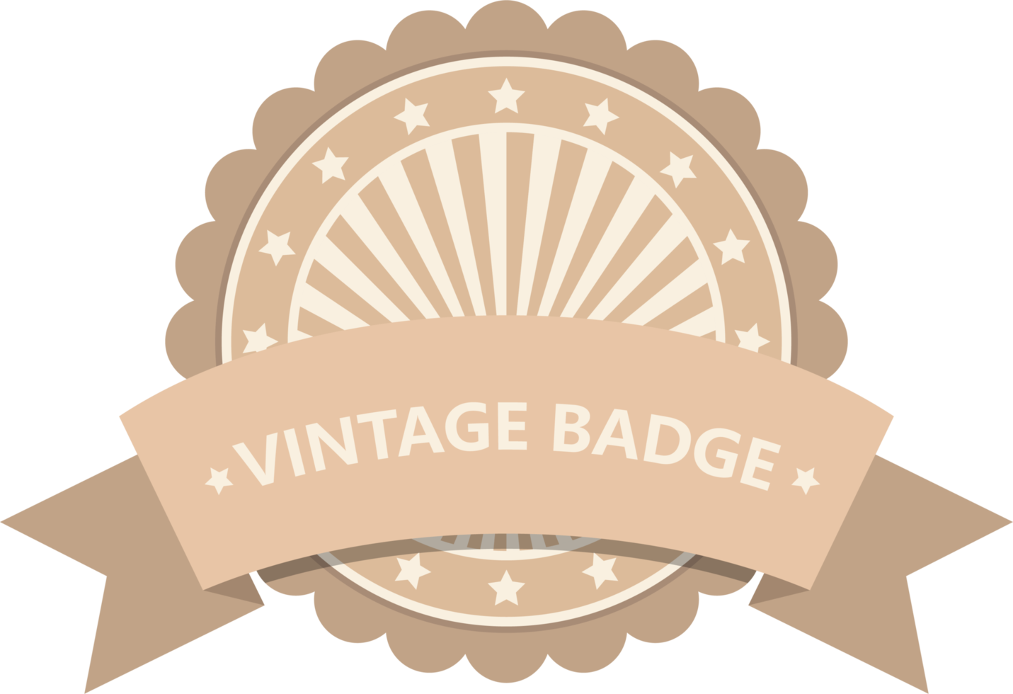 vintage badge clipart design illustration png