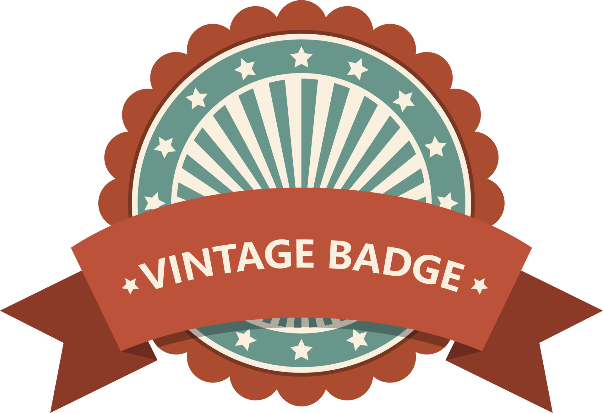 Vintage badge clipart design illustration 9305132 PNG