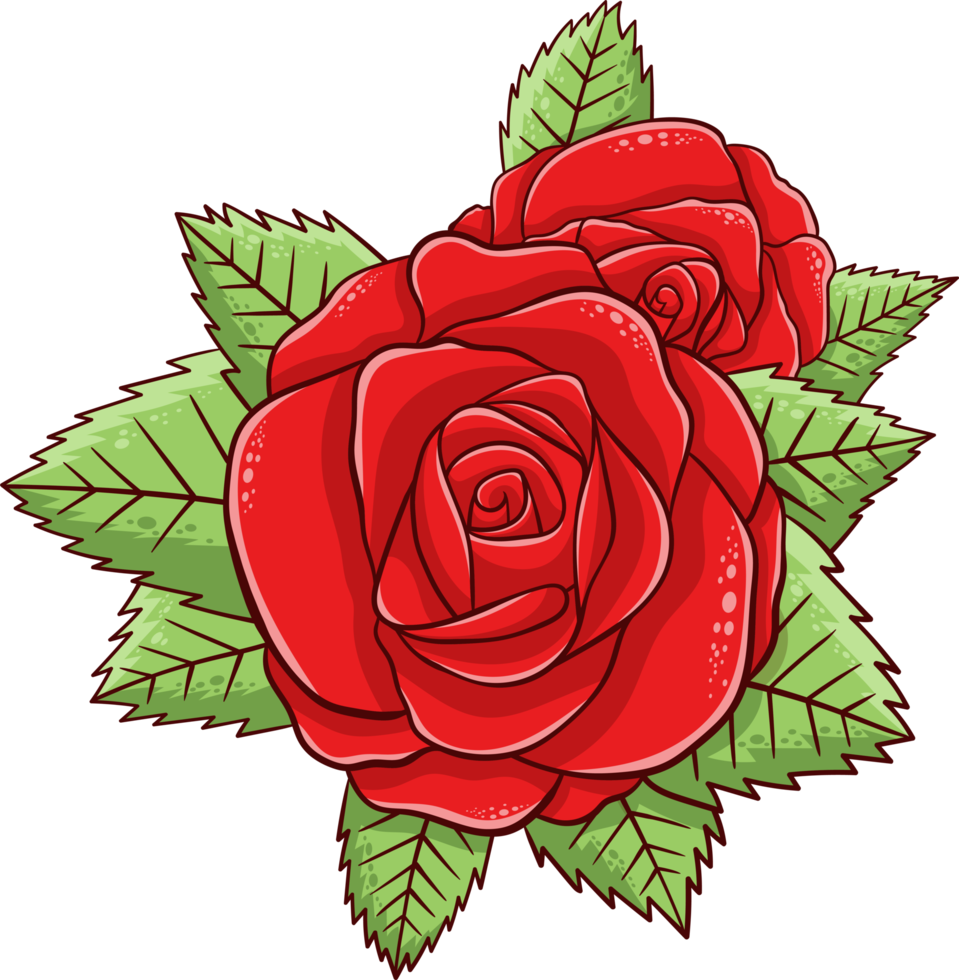 rosa flor clipart diseño ilustración png