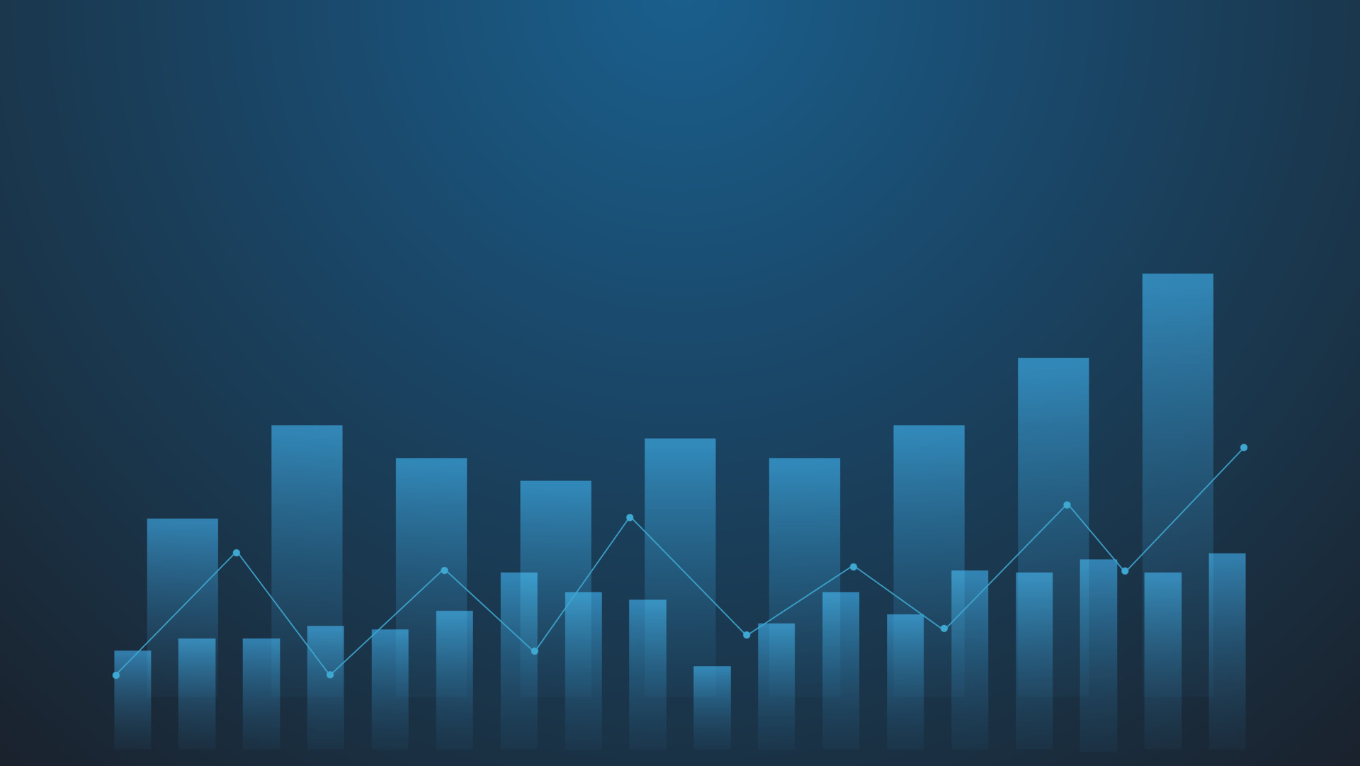 Financial business statistics with bar graph and candlestick chart show ...