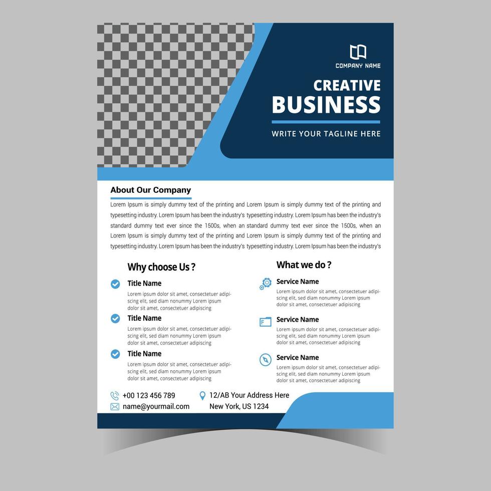 Business letterhead template corporate flyer design vector