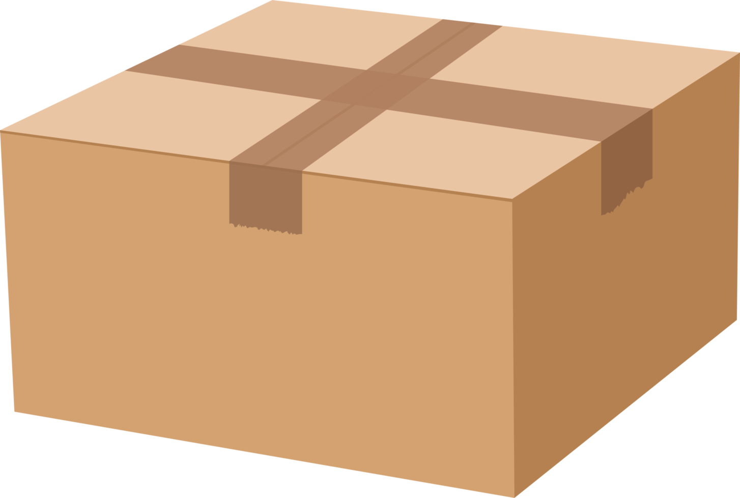 Carton box clipart design illustration png