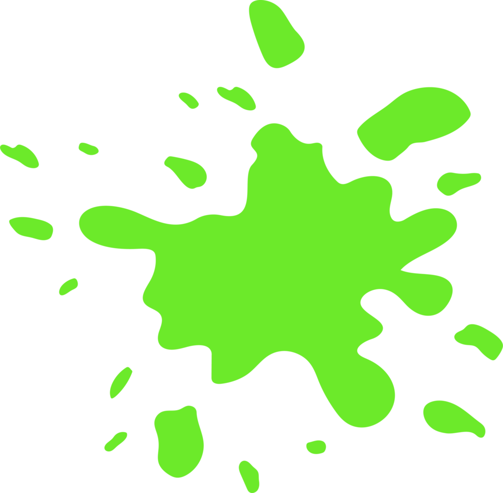 Paint splatter clipart design illustration png