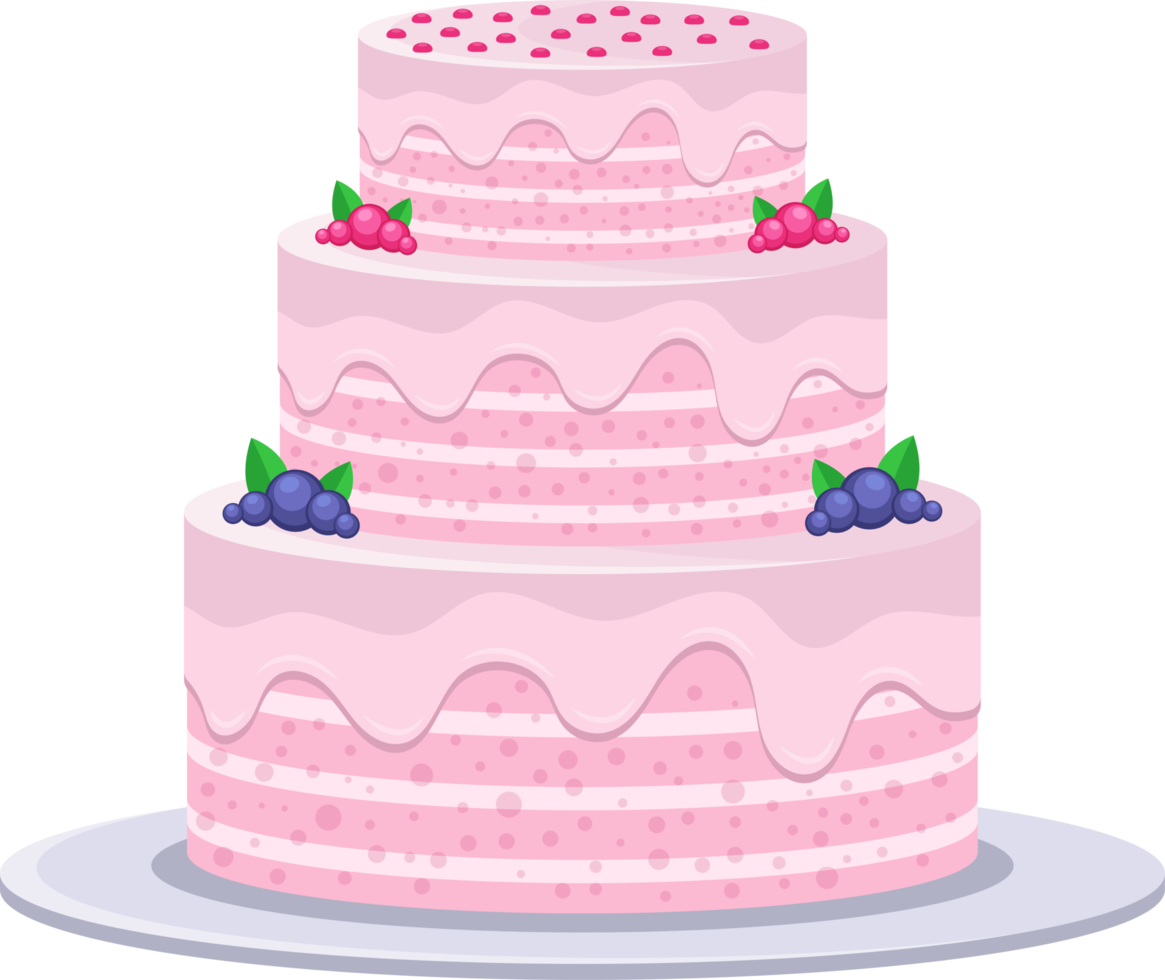 Birthday cake clipart design illustration png