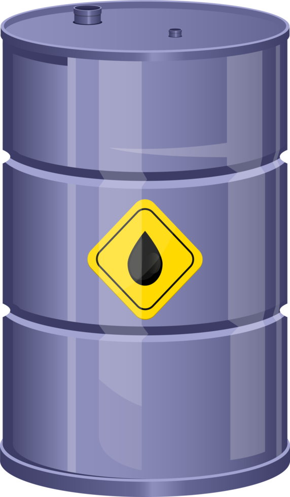 Oil barrel clipart design illustration png