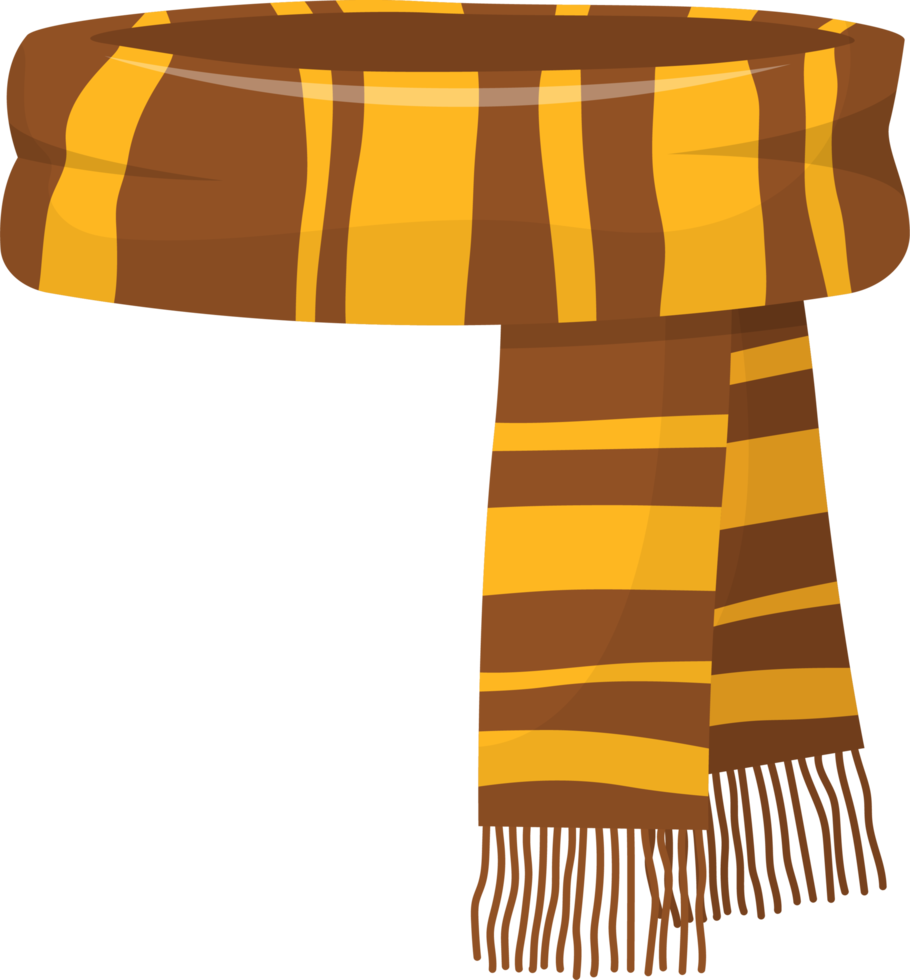 ilustração de design de clipart de cachecol de inverno png