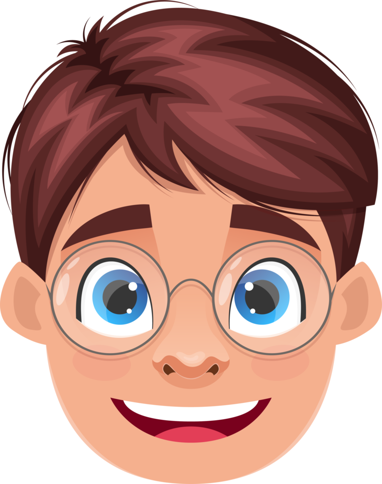 Little kid face expression clipart design illustration png