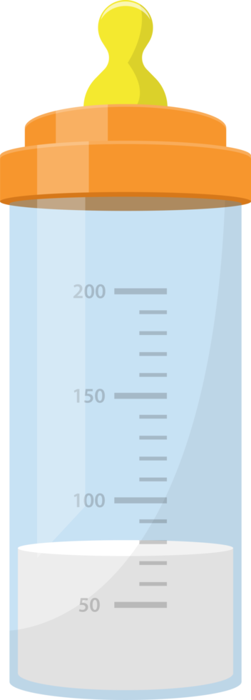Baby milk bottle clipart png