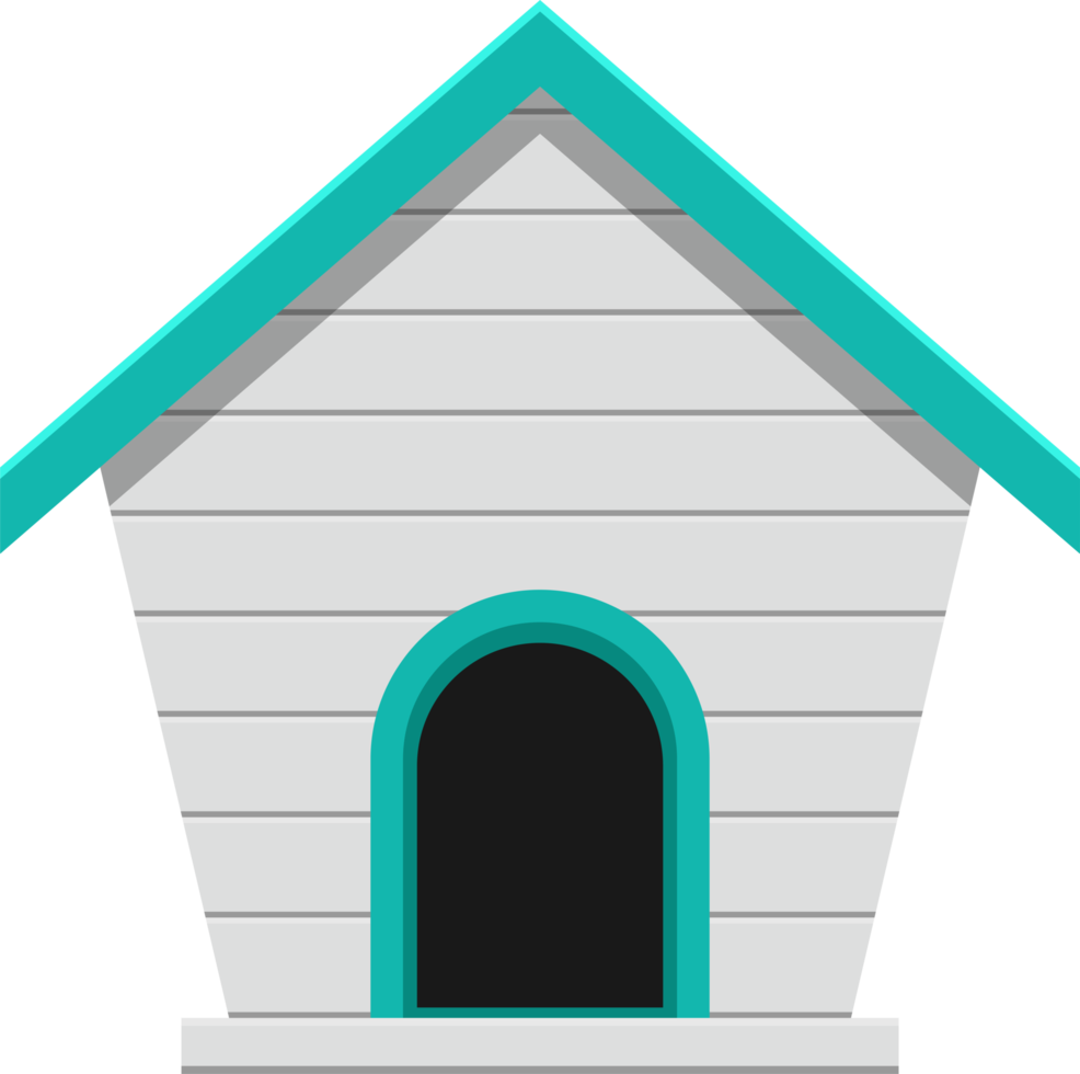 Dog house clipart design illustration png