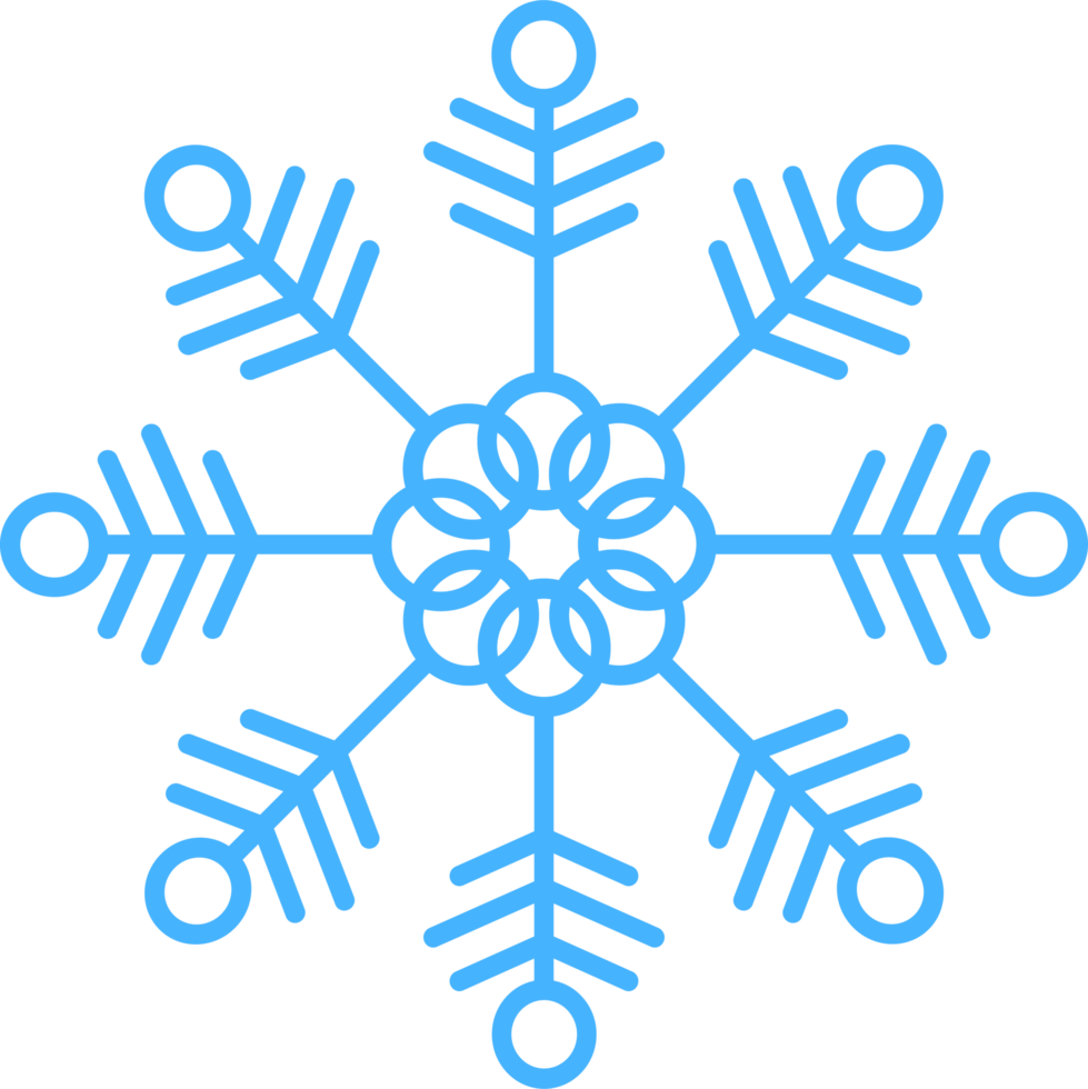 Snowflakes clipart design illustration png