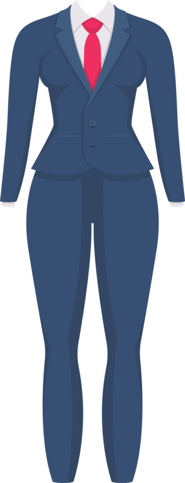 Woman suit clipart design illustration png