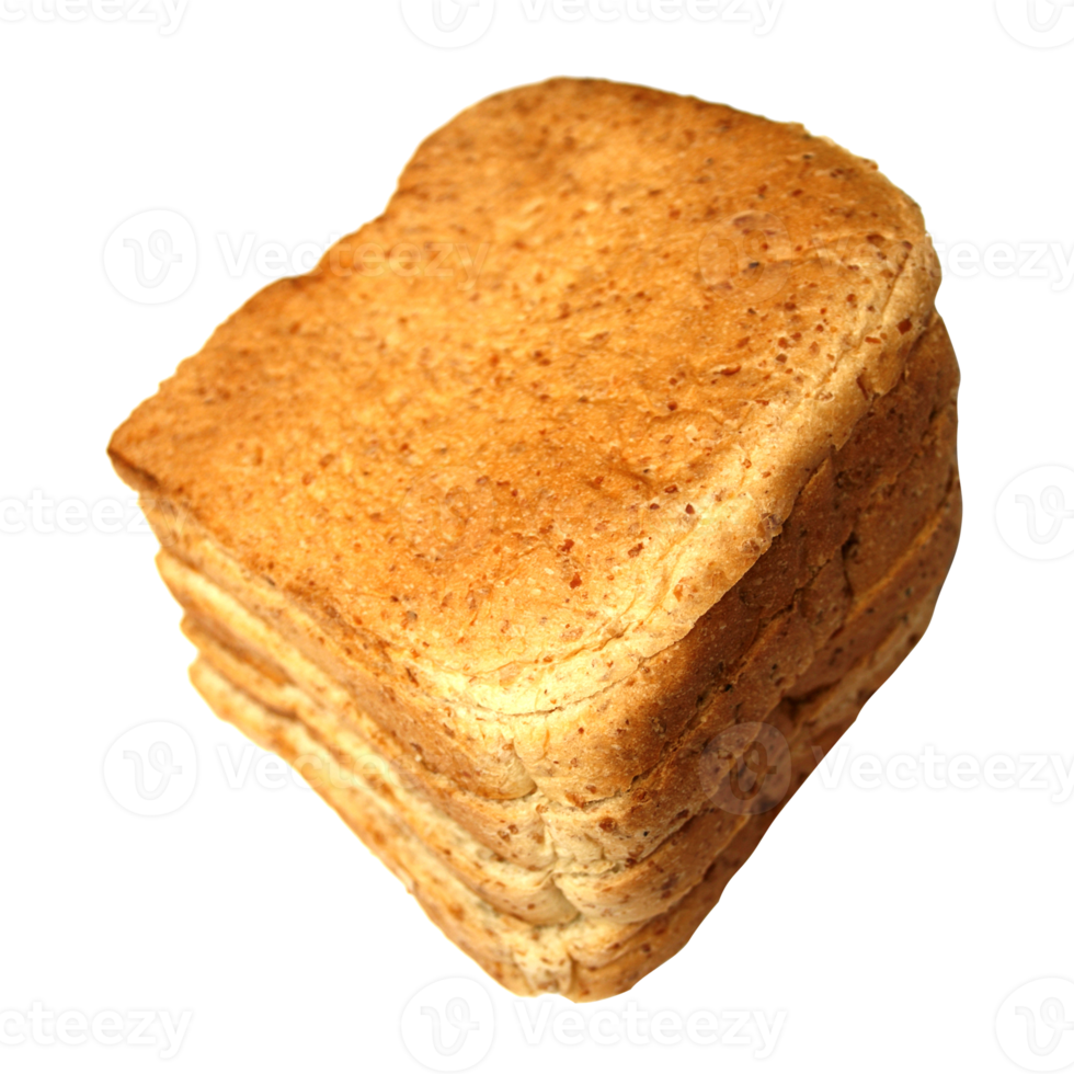 whole grain sliced bread on transparent png