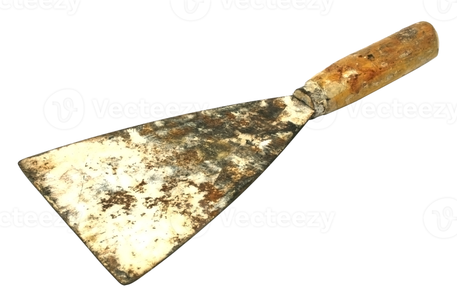 gammal metallspatel isolerad på transparent bakgrund png-fil png