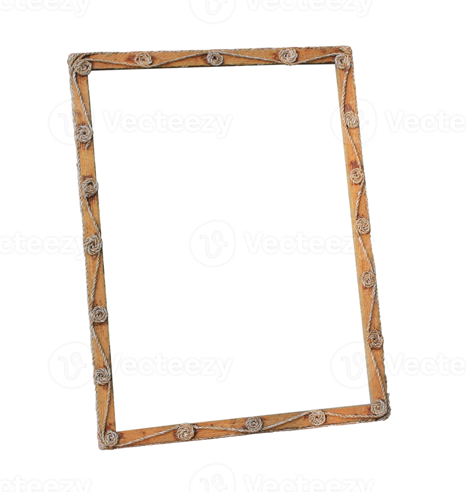 tom gammal svart tavla fotoram på transparent bakgrund med snöre, retrostil png