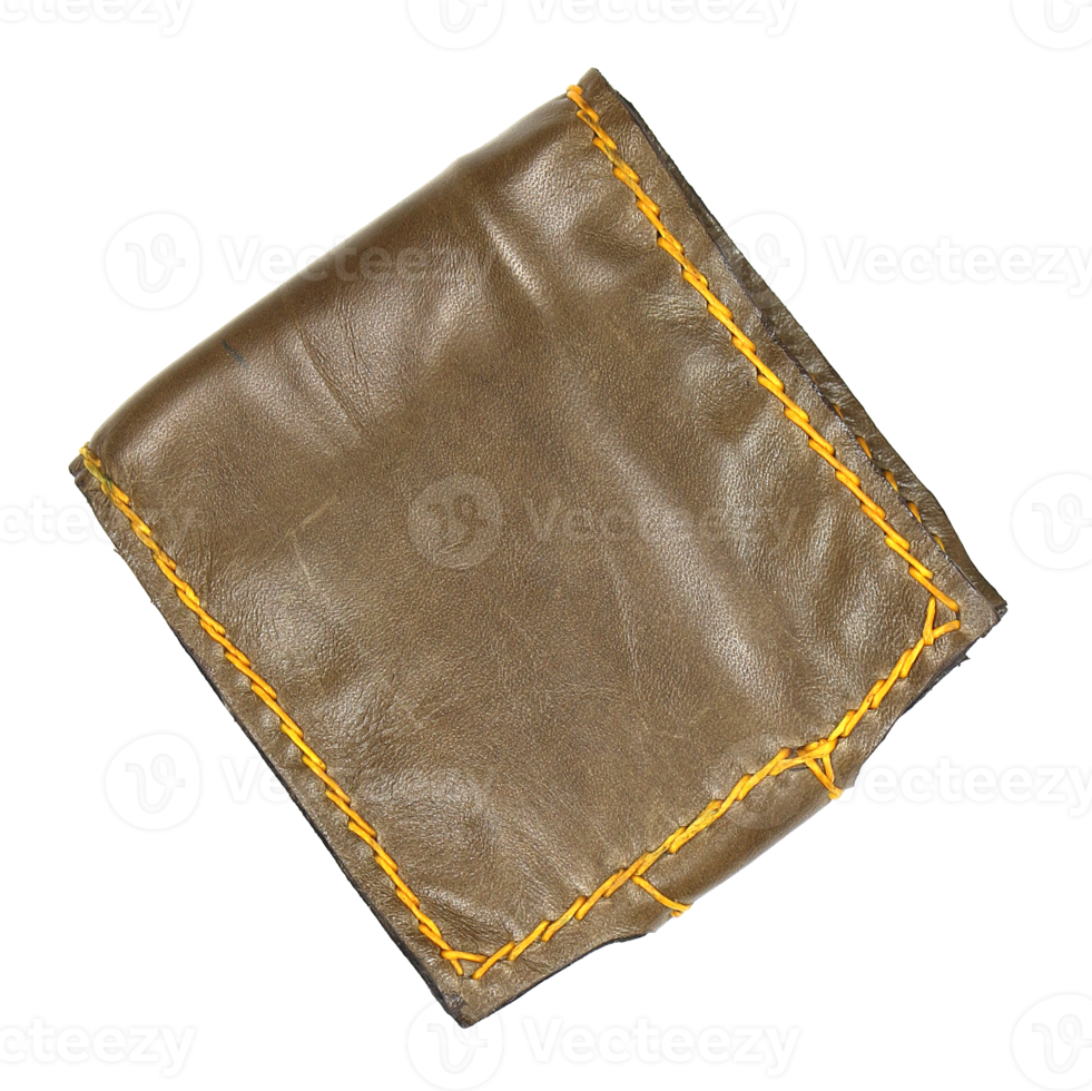 billetera de cuero en archivo png de fondo transparente