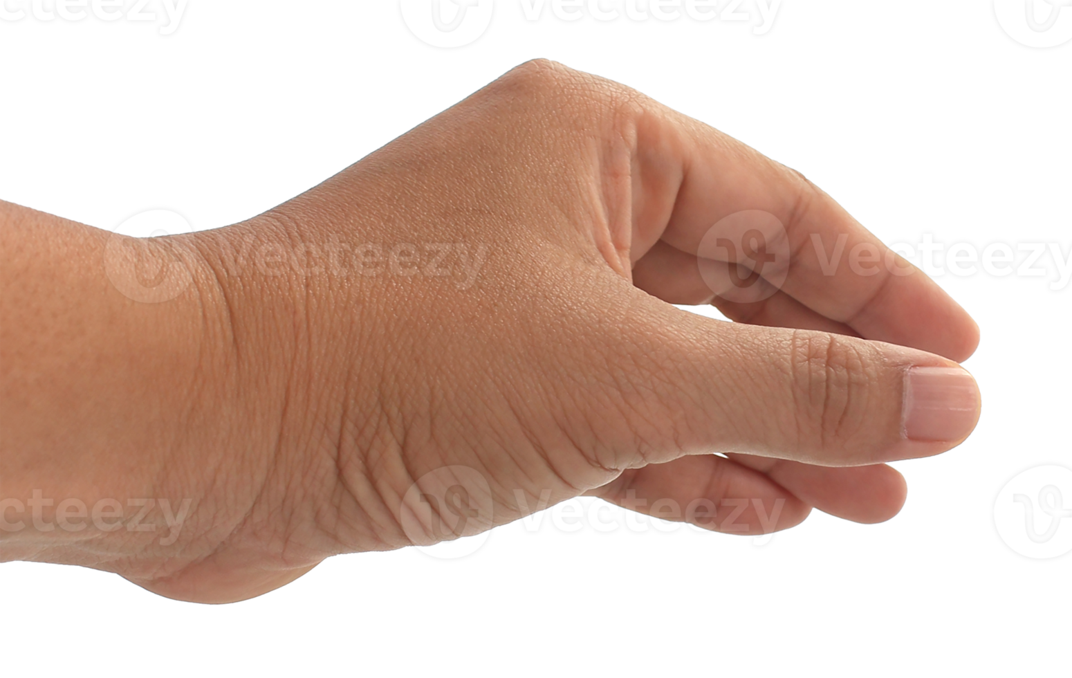 Hand auf transparentem Hintergrund png-Datei png