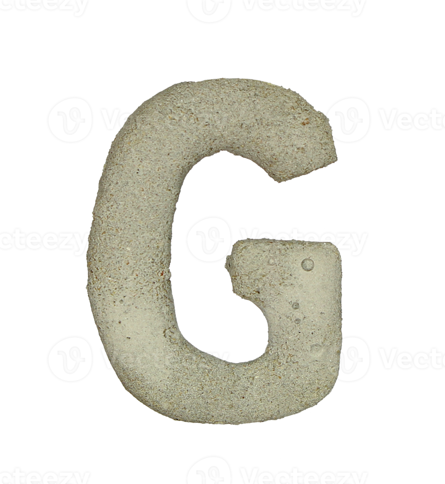 consonant letter g is used to make words on transparent background png file