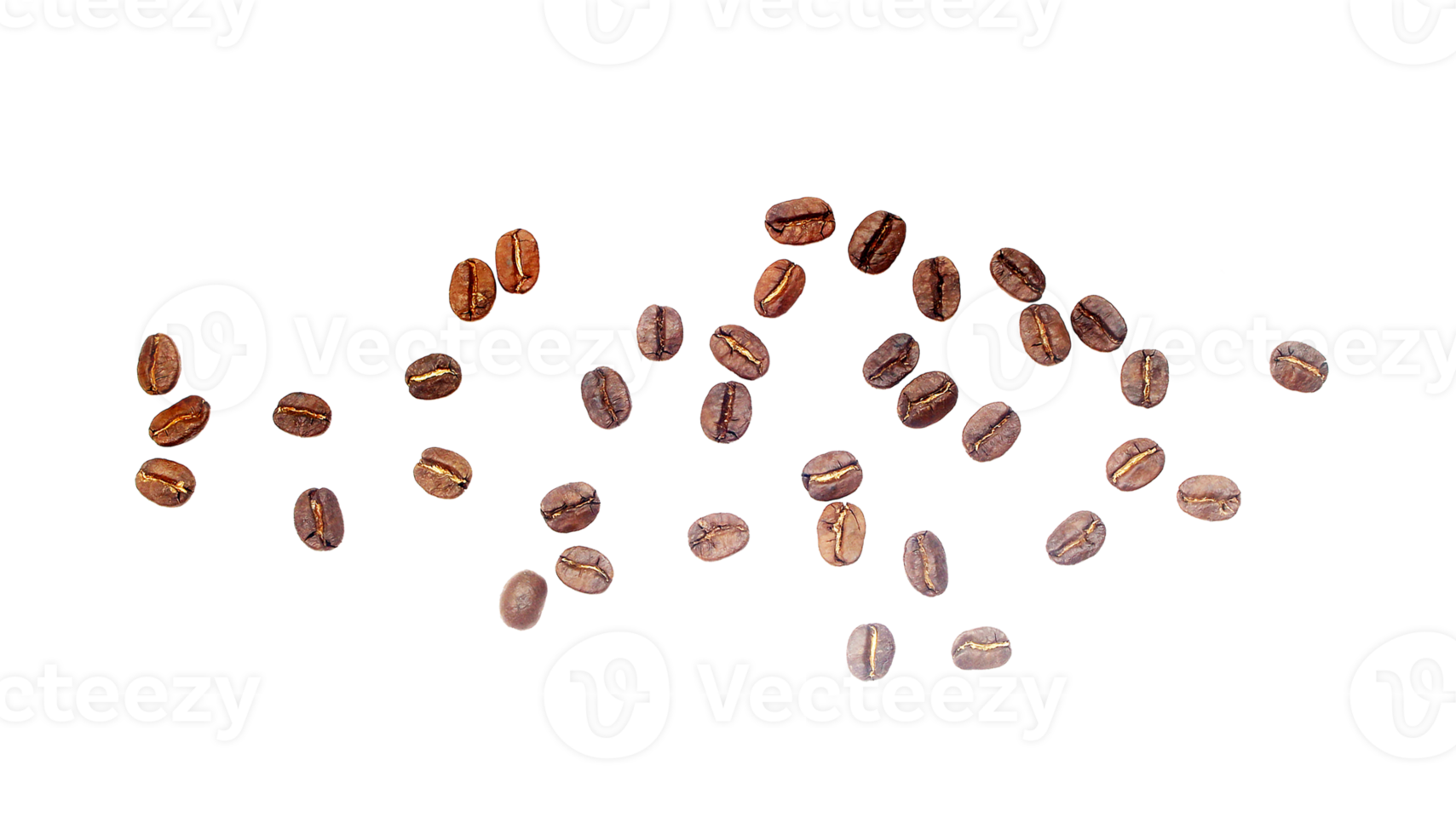 coffee beans. isolated on transparent background png file