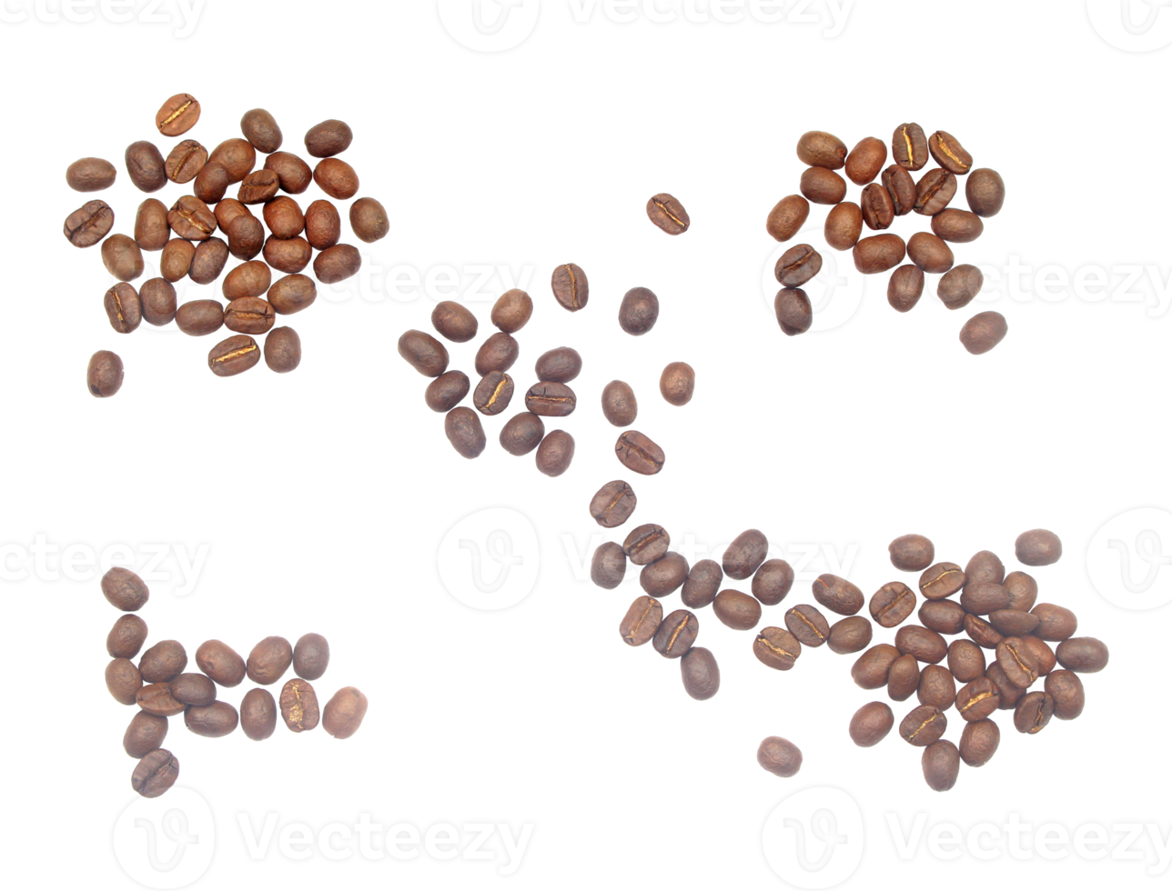 kaffebönor. isolerad på transparent bakgrund png-fil png