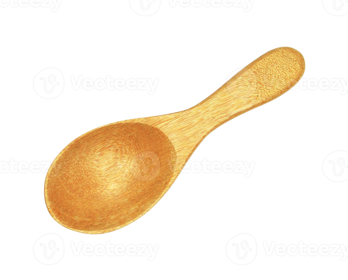 wooden spoon isolated on transparent background png file