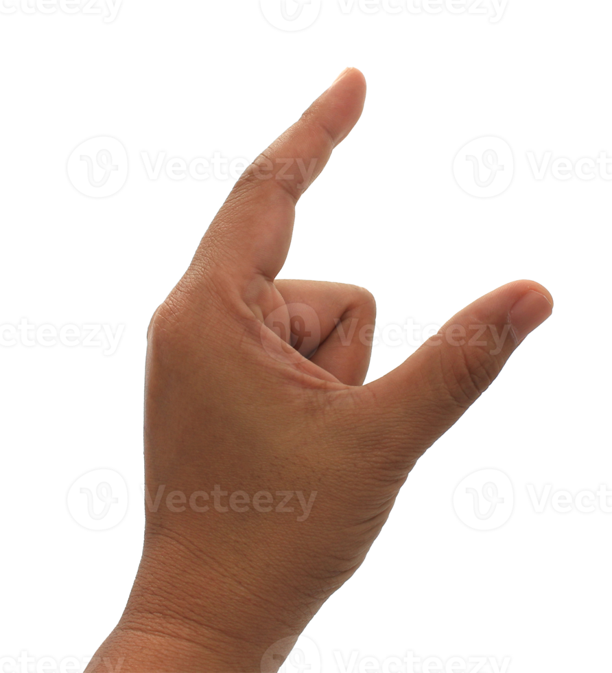 hand on transparent background png file
