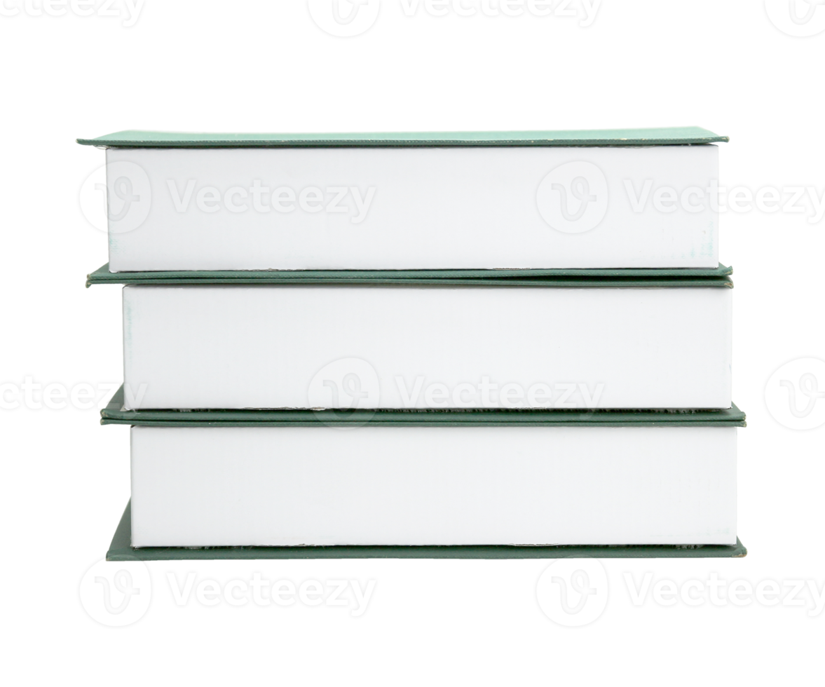 Richten Sie einen Stapel Bücher auf einer PNG-Datei mit transparentem Hintergrund ein png